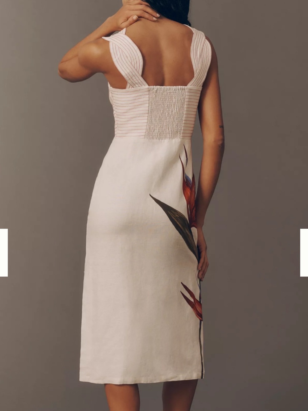 Farm Rio Strelitzia Sleeveless Linen Midi Dress NWT - Picture 4 of 5
